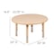 Flash Furniture Round 33 W, 33 L, 23.75 H, Plastic, Steel, Brown YU-YCX-007-2-ROUND-TBL-NAT-GG - alternate 7